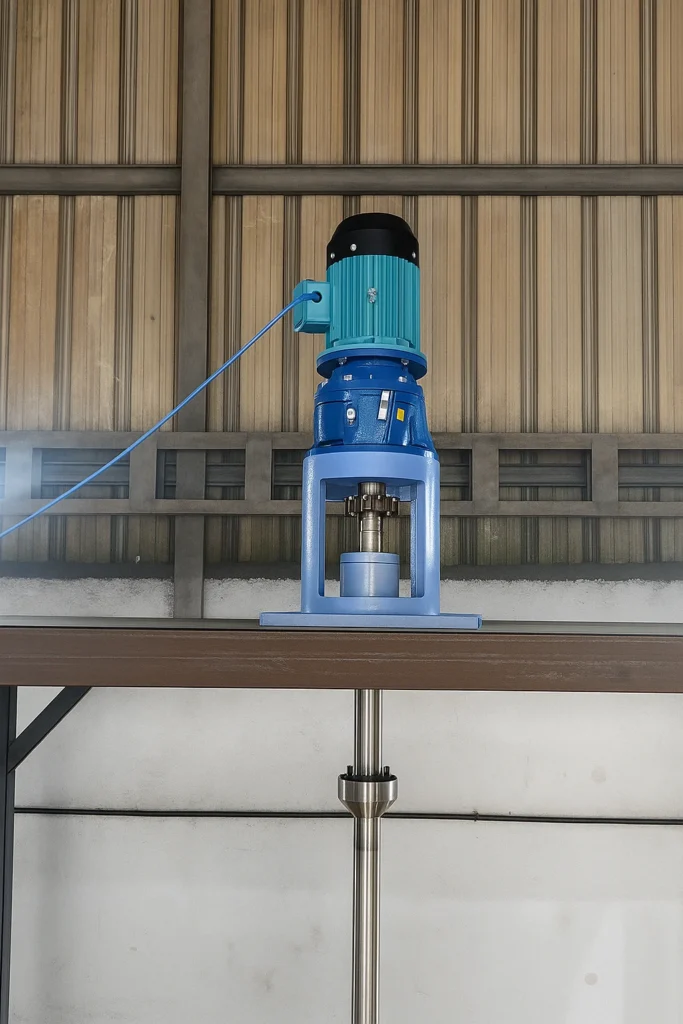 Agitator manufacturer — engineered mixer with gearbox, seal and SS316L impeller