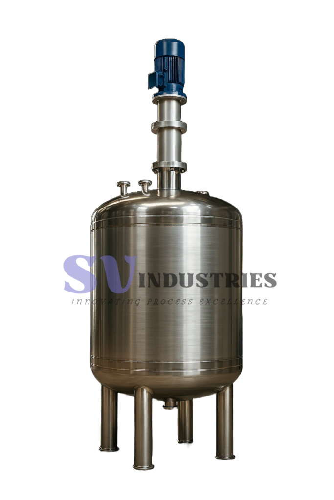 Industrial Reactor Vessel with Jacketed Shell for Chemical Processing