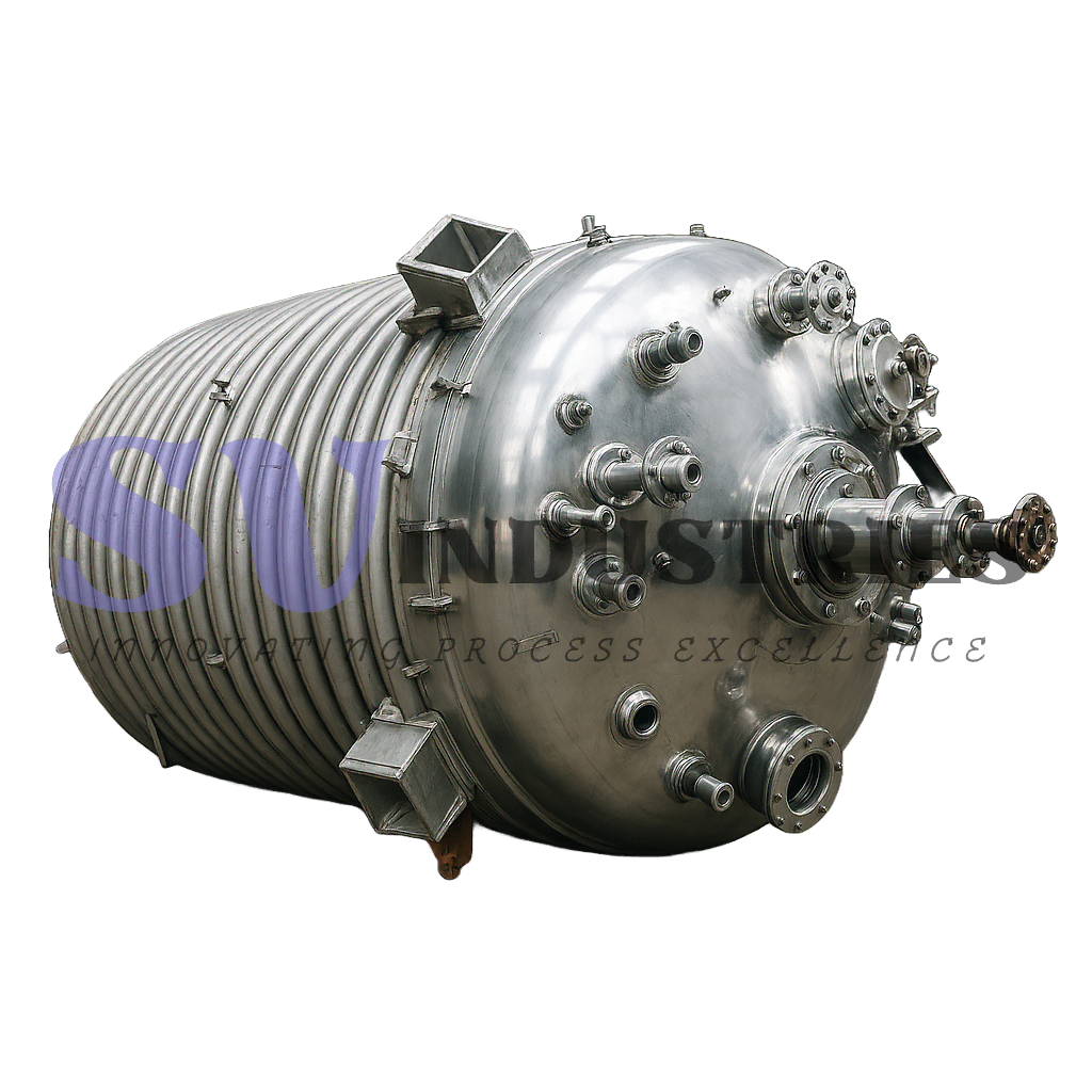 Stainless Steel Limpet Coil Reactor Vessel with Agitator