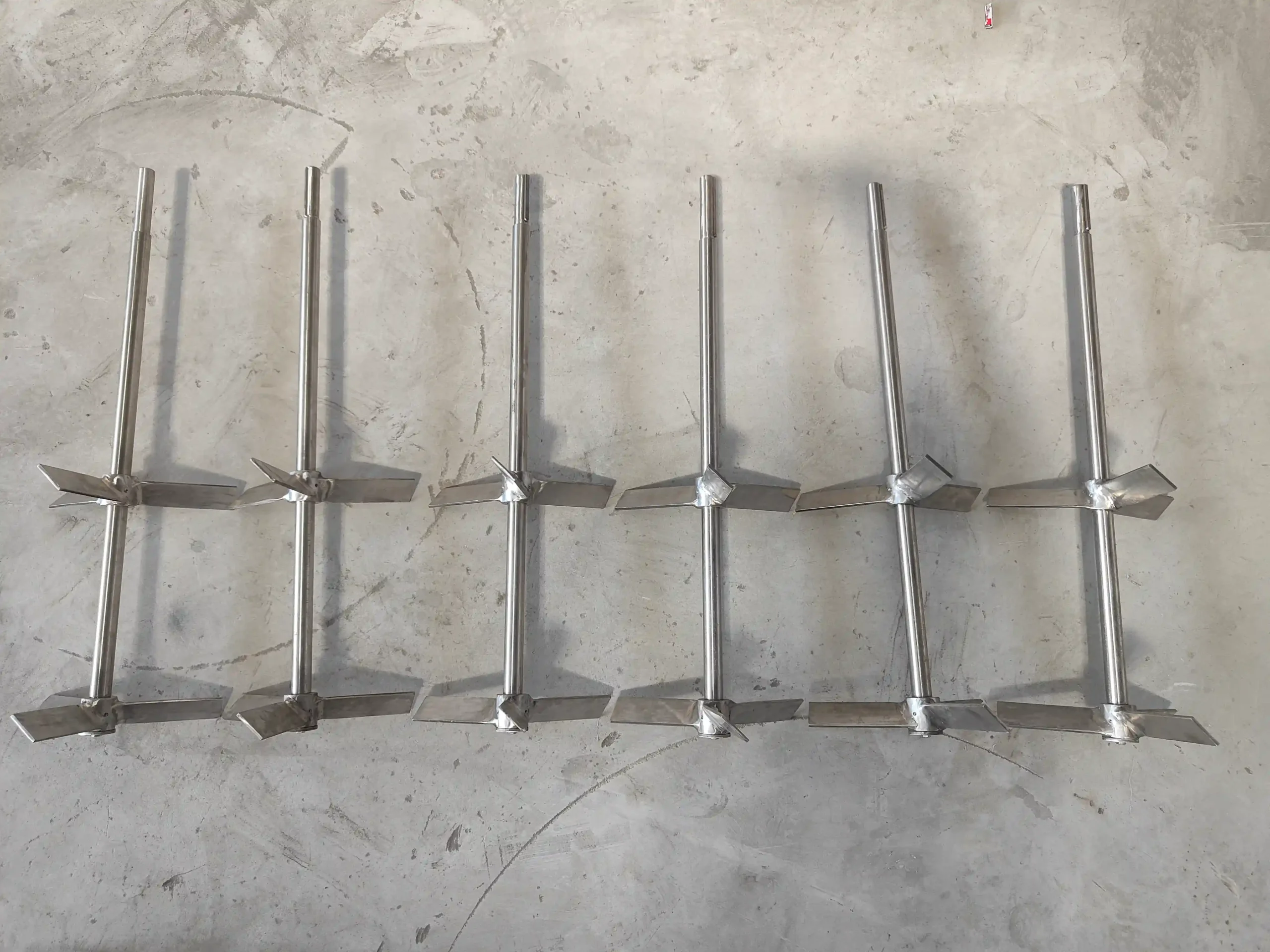 ndustrial agitators manufactured by SV Industries installed in a wastewater treatment plant for sludge, aeration, and chemical mixing applications.